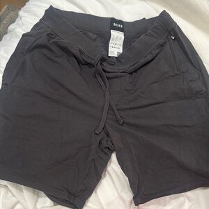 Boss Charcoal Relaxed Shorts